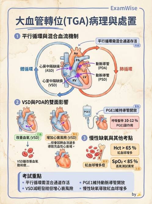 護理師 - 兒童循環系統疾病 - AI 圖文解析預覽