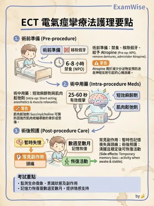 護理師 - 精神科藥物與生物治療 - AI 圖文解析預覽