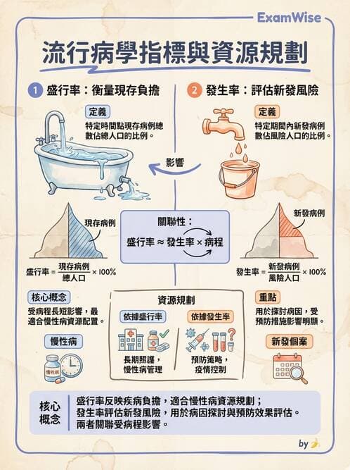 護理師 - 生命統計與健康指標 - AI 圖文解析預覽