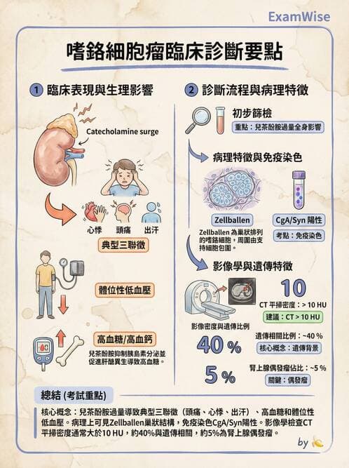內專 - 嗜鉻細胞瘤與腎上腺髓質 - AI 圖文解析預覽
