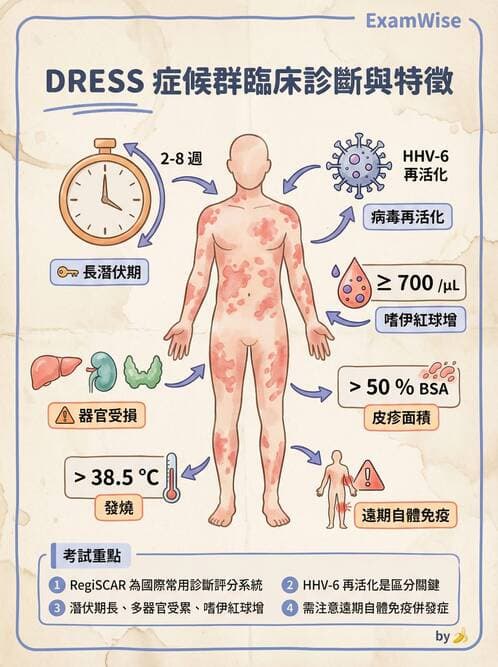 內專 - 免疫皮膚病與藥物反應 - AI 圖文解析預覽