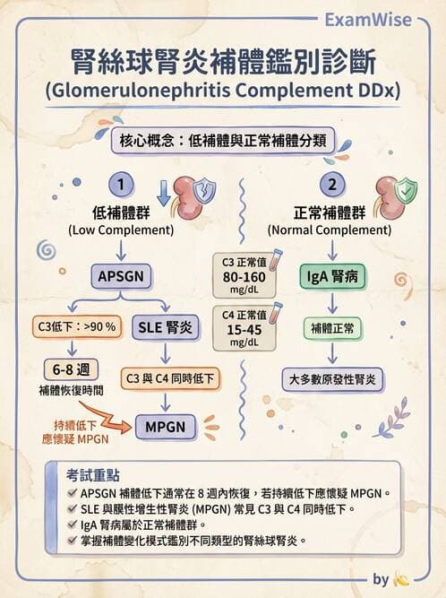 內專 - 繼發性腎絲球腎炎 - AI 圖文解析預覽
