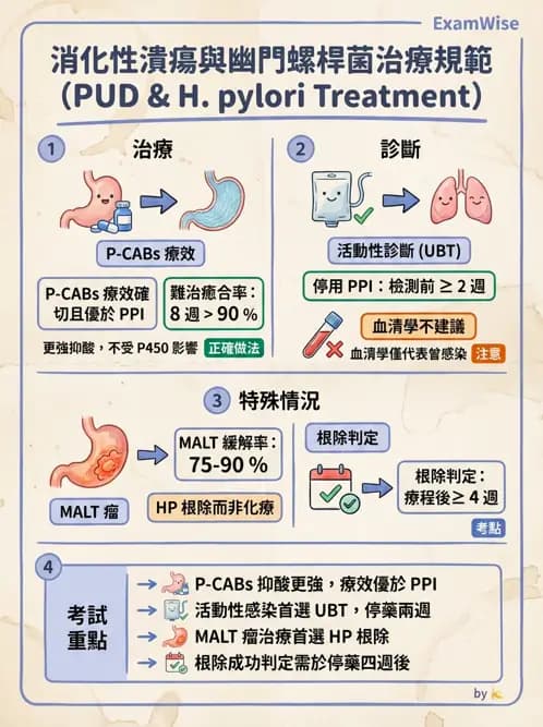 內專 - 幽門螺旋桿菌診斷與根除 - AI 圖文解析預覽