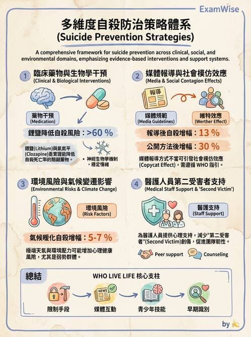 內專 - 憂鬱症與自殺防治 - AI 圖文解析預覽