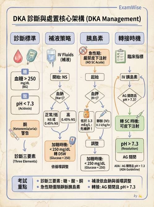 內專 - 糖尿病急慢性併發症與住院管理 - AI 圖文解析預覽