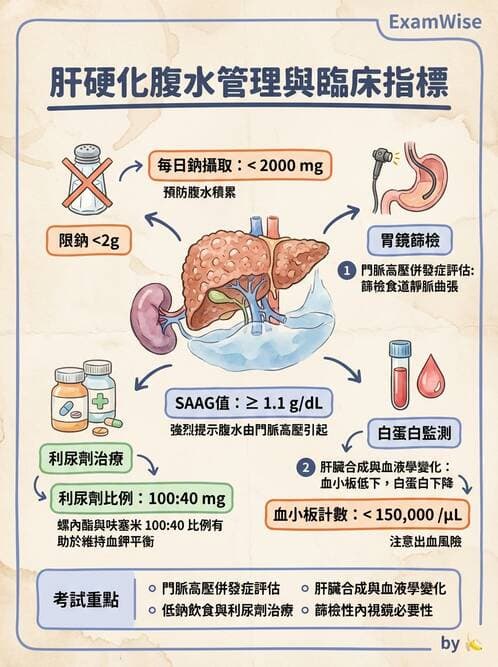 內專 - 肝硬化、肝癌及併發症 - AI 圖文解析預覽