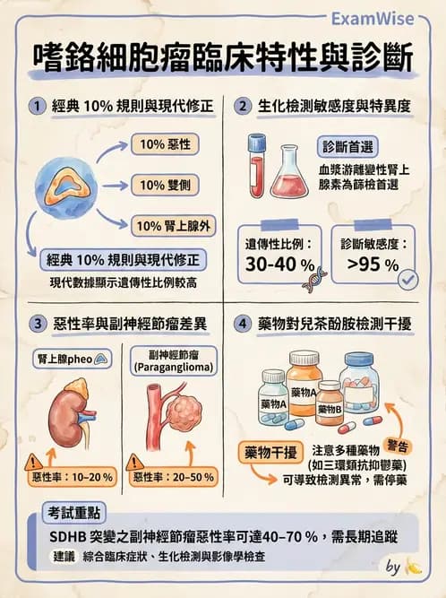 內專 - 嗜鉻細胞瘤與腎上腺髓質 - AI 圖文解析預覽
