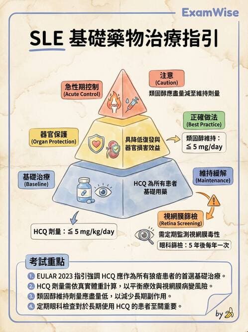 SLE - 全身性紅斑狼瘡 - AI 圖文解析預覽
