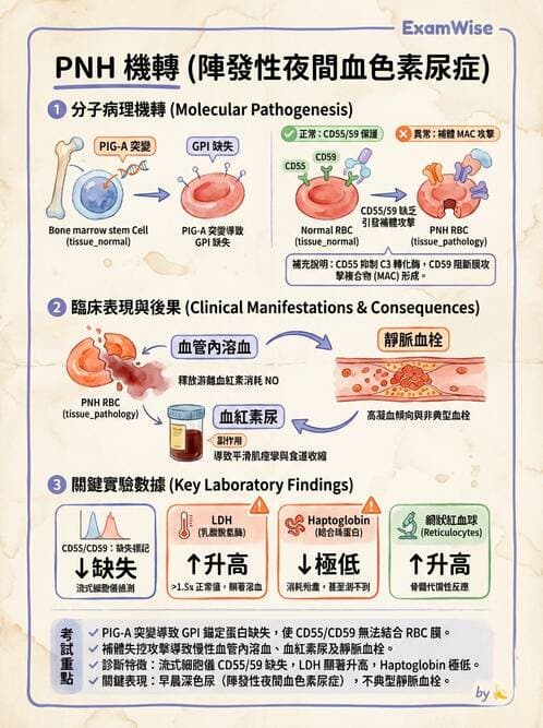 內專 - 紅血球增生症與PNH - AI 圖文解析預覽