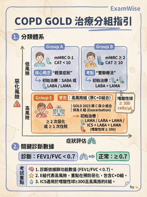 內專 - COPD 穩定期診斷與治療 - AI 圖文解析預覽