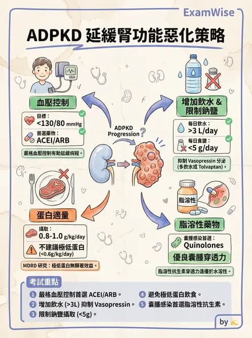 內專 - 多囊腎與腎結石 - AI 圖文解析預覽