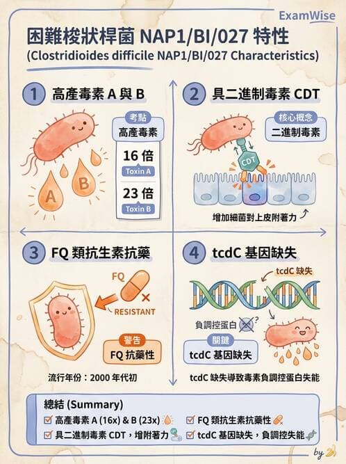 內專 - 厭氧菌、梭狀桿菌與特殊細菌 - AI 圖文解析預覽