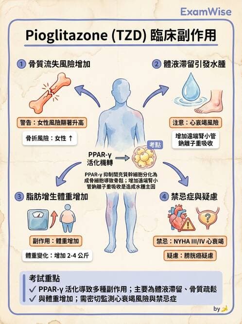 內專 - SGLT2i與TZD藥物特論 - AI 圖文解析預覽