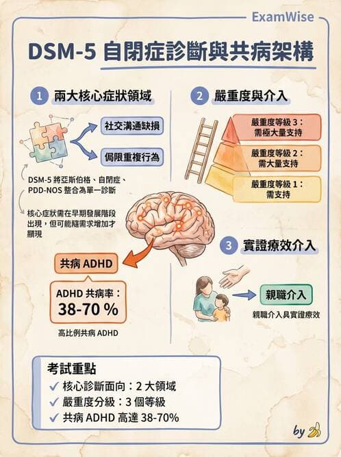 內專 - 焦慮症與其他精神疾患 - AI 圖文解析預覽
