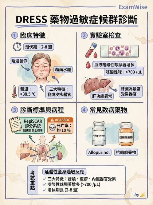 內專 - 免疫皮膚病與藥物反應 - AI 圖文解析預覽