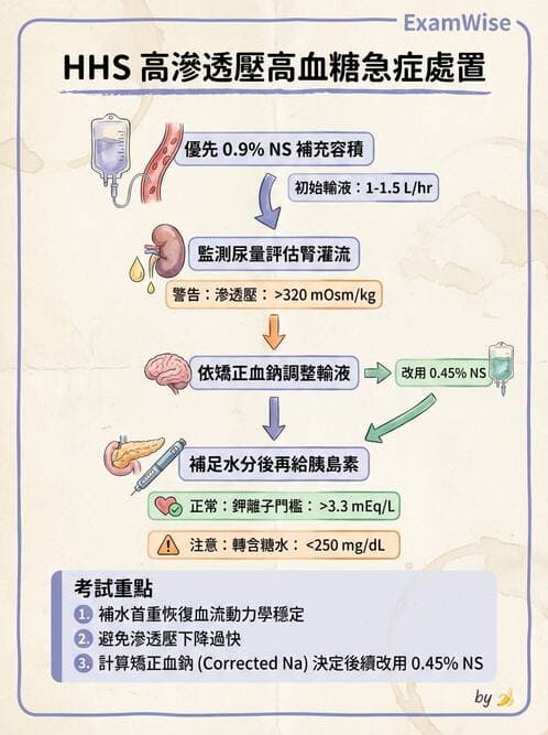 內專 - 糖尿病急慢性併發症與住院管理 - AI 圖文解析預覽