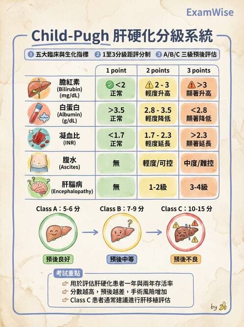 專師 - 肝硬化與併發症 - AI 圖文解析預覽
