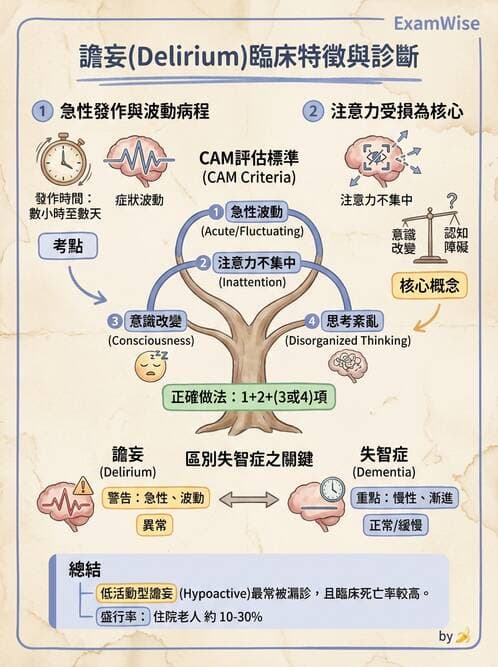 專師 - 譫妄與意識評估 - AI 圖文解析預覽