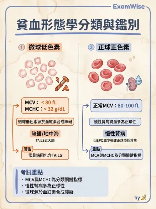 醫檢師 - 貧血診斷與營養缺乏性貧血 - AI 圖文解析預覽