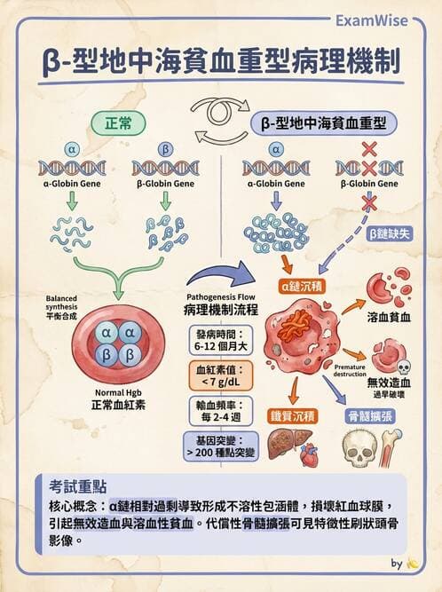 醫檢師 - 溶血性貧血與血色素病變 - AI 圖文解析預覽