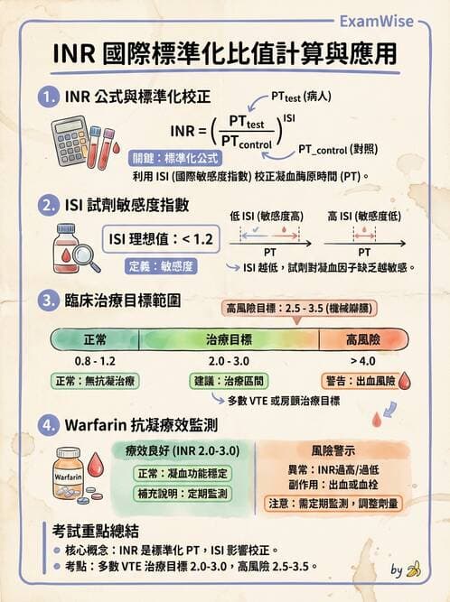 醫檢師 - 血栓性疾病與抗凝治療監測 - AI 圖文解析預覽