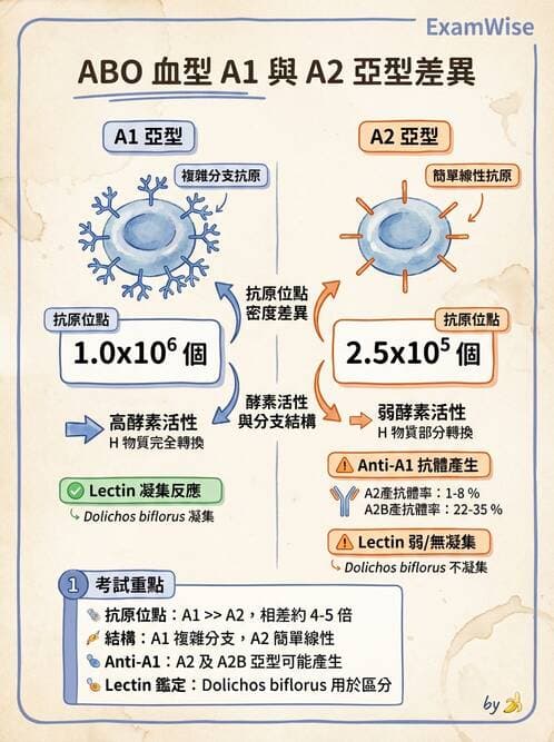 醫檢師 - 紅血球抗原與血型系統 - AI 圖文解析預覽
