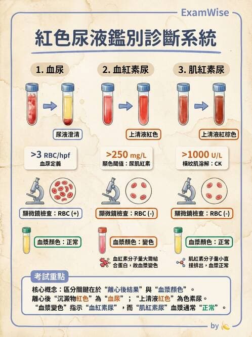 醫檢師 - 尿沉渣鏡檢與物理檢查 - AI 圖文解析預覽