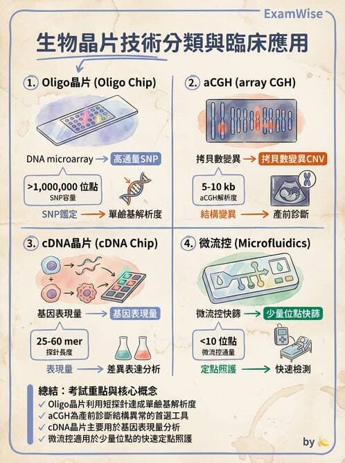 醫檢師 - 雜交探針與晶片技術 - AI 圖文解析預覽