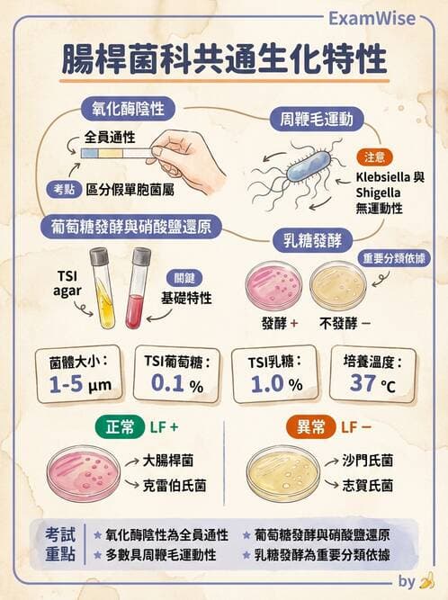 醫檢師 - 腸內菌鑑別方法與培養基 - AI 圖文解析預覽