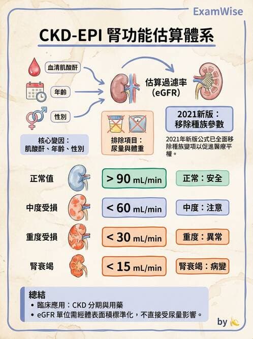 醫檢師 - 腎臟機能與代謝評估 - AI 圖文解析預覽