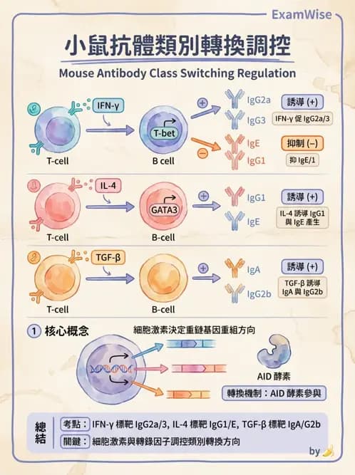 醫檢師 - B細胞發育與抗體生成 - AI 圖文解析預覽