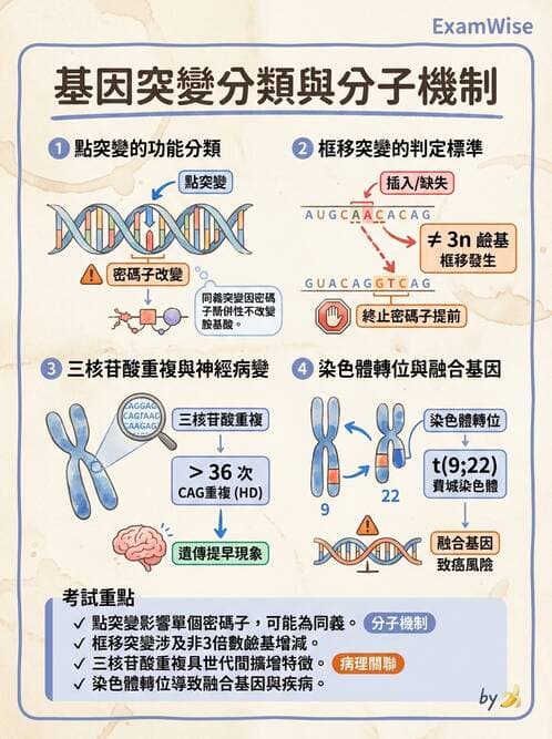 醫檢師 - 遺傳和發育疾病 - AI 圖文解析預覽