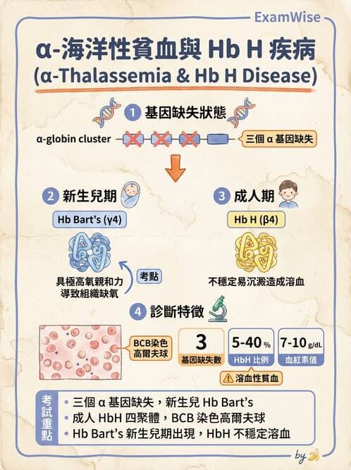 醫檢師 - 溶血性貧血與血色素病變 - AI 圖文解析預覽