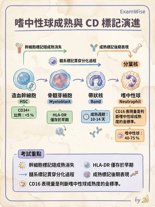 醫檢師 - 白血球生理與形態 - AI 圖文解析預覽