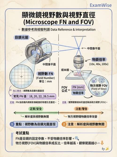 醫檢師 - 顯微鏡原理與操作 - AI 圖文解析預覽