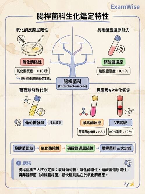 醫檢師 - 腸內菌鑑別方法與培養基 - AI 圖文解析預覽