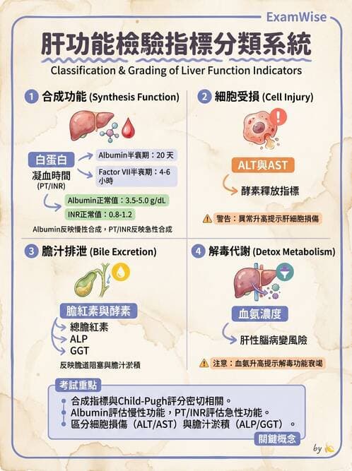 醫檢師 - 肝臟機能與胰臟酵素 - AI 圖文解析預覽