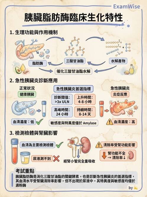 醫檢師 - 肝臟機能與胰臟酵素 - AI 圖文解析預覽