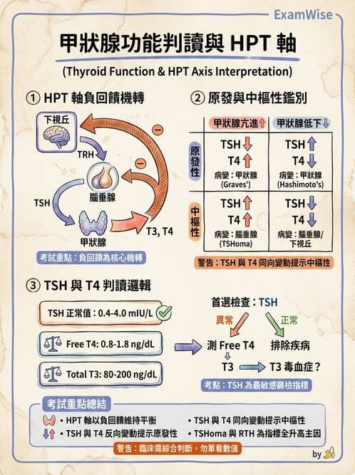醫檢師 - 甲狀腺與垂體內分泌 - AI 圖文解析預覽