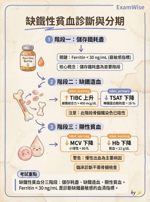 醫檢師 - 貧血診斷與營養缺乏性貧血 - AI 圖文解析預覽