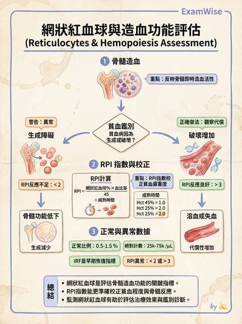 醫檢師 - 紅血球生理與形態 - AI 圖文解析預覽