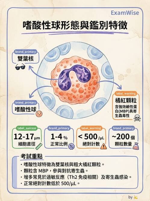 醫檢師 - 白血球生理與形態 - AI 圖文解析預覽
