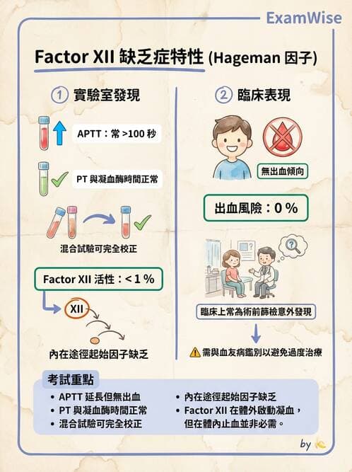 醫檢師 - 凝血因子與凝血檢驗 - AI 圖文解析預覽