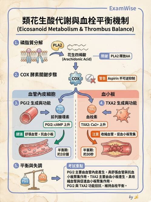醫檢師 - 血小板與止血生理 - AI 圖文解析預覽