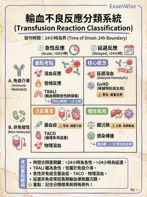 醫檢師 - 輸血反應與血庫品管 - AI 圖文解析預覽