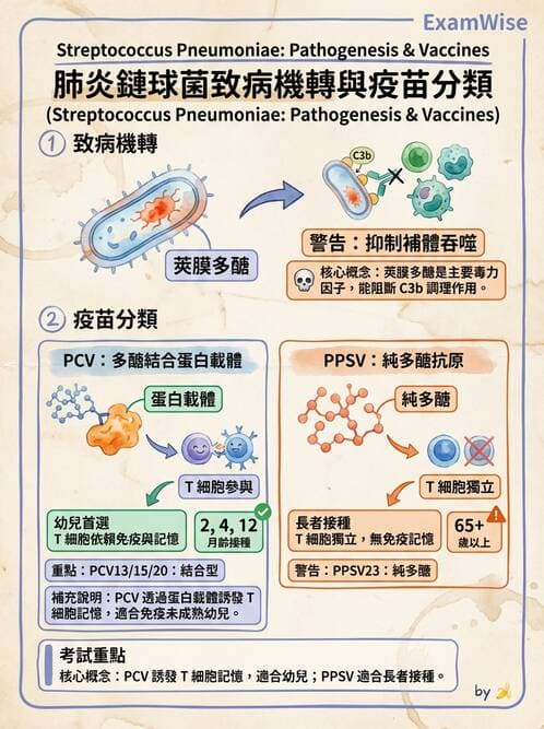 醫檢師 - 鏈球菌與其他革蘭氏陽性桿菌 - AI 圖文解析預覽