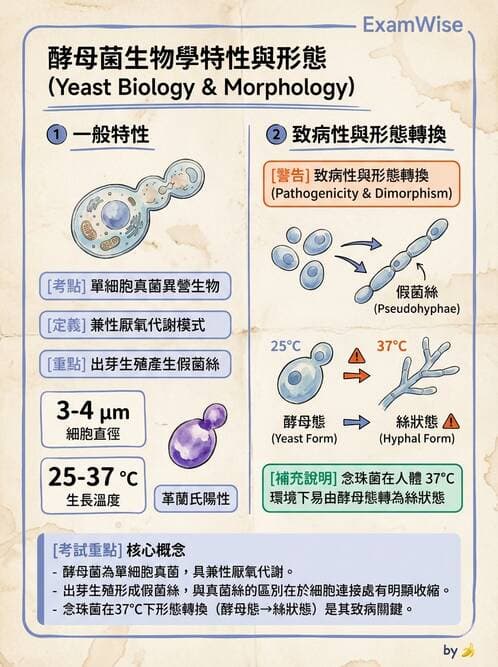醫檢師 - 系統性與機會性真菌感染 - AI 圖文解析預覽