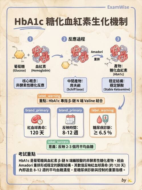 醫檢師 - 醣類代謝與糖尿病 - AI 圖文解析預覽