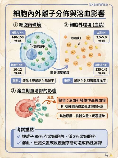 醫檢師 - 電解質與微量元素 - AI 圖文解析預覽