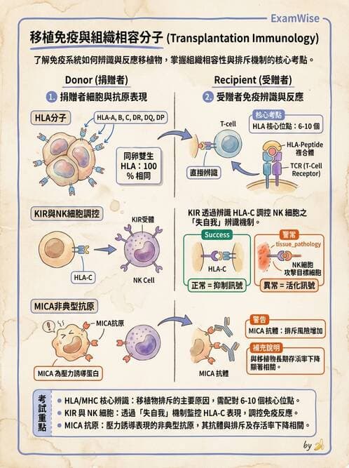 醫檢師 - 組織型與移植免疫學 - AI 圖文解析預覽